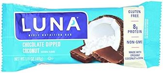 Clif Bar Luna Bar - Organic Chocolate Dipped Coconut - Case Of 15 - 1.69 Oz