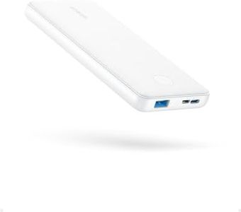 Anker Power Bank, Compact Portable Charger 10,000mAh, One of the Slimmest and Lightest Battery Pack with High-Speed USB C Input & Output for iPhone 16/15 Series, iPad, Samsung Galaxy, Pixel, and More