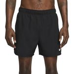 NIKE DV9363-010 M NK DF CHALLENGER 5BF SHORT Shorts Men's BLACK/BLACK/BLACK/REFLECTIVE SILV Size M