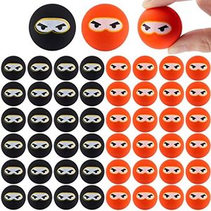 Ninja Bouncing Balls, Bouncing Ninja Toy Game, Party Favors Bounce Balls, 1.26 Inch Bouncy Balls for Birthday Party School Outdoor Activities (20)