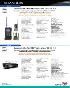 Whistler TRX-2 Digital Police Scanner – Desktop Mobile Radio Receiver