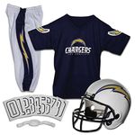 NFL Los Angeles Chargers Unisex Franklin Sports NFL Los Angeles Chargers Deluxe Uniform Set- Mediumuniform Set, Blue, Medium