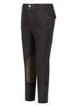 TuffRider Boy's Patrol Light Breech, Black, 16