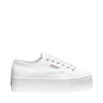 Superga Womens Platform Trainers Canvas White 4.5 UK