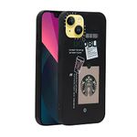 PHONE RING HOLDER Ultra Hybrid Camera and Drop Protection Back Cover Case for iPhone 13 (TPU + Polycarbonate | Starbuck Quotes) (Double GB), Multi-coloured