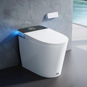HOROW Artistic Bidet Toilet, Smart Toilet with ADA Chair Height, MAP 1000g Powerful Flush, Auto Open/Close Lid, Instant Warm Water, Elongated Heated Seat, Deodorization