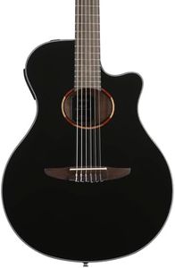 Yamaha NTX1 BL Cutaway Acoustic-Electric Nylon-String Classical Guitar, Black