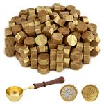 ASTARON 100 Pcs Sealing Wax Beads, Lots of Colors Options for Wax Seal Stamp, Octagon Wax Seal Kit with 1 Wax Melting Spoon, Perfect for Invitations Cards Envelopes Wine Packages Gift Wrapping