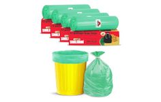 Shalimar Premium Garbage Bags (Lavender Fragrance) Size 24 X 32 Inches (Large) 60 Bags (4 Rolls) Dustbin Bag/Trash Bag - Green Color