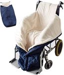 Gitzer Lightweight Wheelchair Blanket with Zipper and Villus, Wheelchair Cover for Adults Wheelchair Cosy Wheelchair Warm Covers Leg and and Lower Body Universal fit for wheelchairs