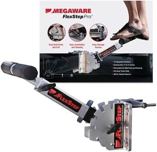 Megaware FlexStep Pro Adjustable Boat Trailer Step - Easy to Attach - Provides Additional Access Point, 16 Adjustable Positions, Quick Detach Feature, Step Up and Conveniently Reach Items in Your Boat