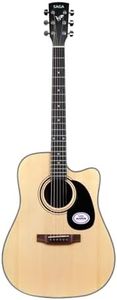 Saga SF-600C-NAT Dreadnought Cutaway Acoustic Guitar (Natural)