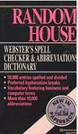 Random House Webster's Spell Checker & Abbreviations Dictionary