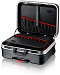 KNIPEX Tool Case Big Basic Move, Empty, on Wheels, Telescopic Handle, 54 Inserting Options, 33 L Volume, Tool Trolley, Rolling Toolbox, 00 21 06 LE