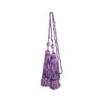 Kenney Tweener Jeweled Tassel Rope Window Curtain Tieback, Purple