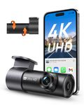 70mai Dash Cam M310 Plus 4K, 2160P Mini Wi-Fi Car Camera, 4K Dash Cam for Parking Monitor, Night Vision, Voice Control, Time-Lapse, Wide Angle, G-Sensor, Loop Recording, APP Control, Supports 256GB