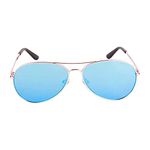 GUESS UV Protected Rose Gold Aviator Full rim Sunglasses for Men and Women - GU6925 58 28X