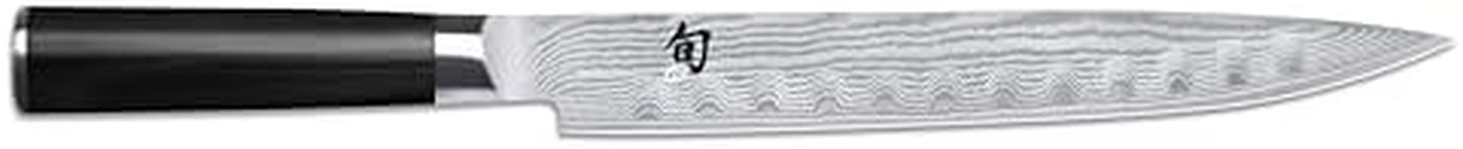 Kai Shun Classic Scalloped Slicing Kitchen Knife 22.9cm, Stainless Steel, DM0720