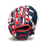 Franklin Sports unisex teen 9.5" Kids Baseball Tball Glove RTP Youth Baseball Glove Boys Girls Teeball Youth, Navy/Red, 9.5 US