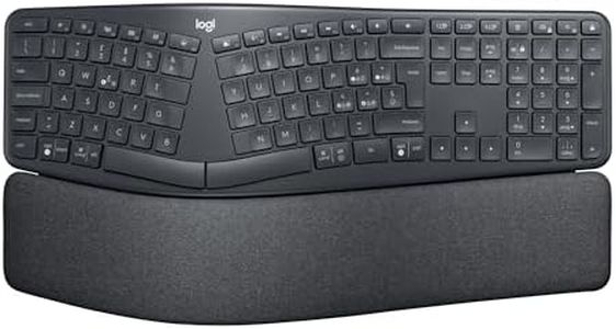 Logitech ERGO K860 Wireless Split Keyboard - Tastiera Ergonomica Wireless, Poggiapolsi, Connettività Bluetooth e USB, Compatibile con Windows e Mac, Layout Italiano ‎QWERTY - Grigio