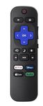 Universal Replacement Remote Compatible with Roku TV, for TCL/Hisense/Sharp/Philips/JVC/RCA/Magnavox/Sanyo/LG/Haier Roku TVs with Netflix Disney+/Hulu/Prime Video Buttons