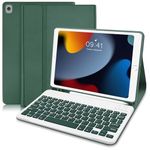 tititinita for iPad 10.2 Case with Keyboard, for iPad 9th Generation Keyboard case with Pencil Holder, Detachable Wireless Keyboard for iPad 9th Generation/8th Gen/7th/Air 3, iPad Pro 10.5, Green