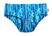 City Threads Girls' Swimming Bottom UPF50+ Rash Guard Swim Brief - blue - 14