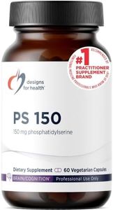 Designs for Health PS 150 Phosphatidylserine Capsules - 150mg Soy-Free Sunflower Lecithin-Sourced Phosphatidyl Serine Supplement - May Help Support Brain Health (60 Capsules)