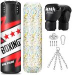 Filled Punching Bag for Adults, 4FT