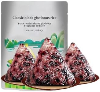 Black glutinous rice zongzi 9.87oz/280g (140gx2 pieces) Breakfast dessert,Vacuum bagged bamboo leaf zongzi,Rice ball