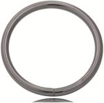 Amanaote Gun Black 2" Inner Diameter O Ring Non Welded Pack of 6