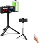 Ledbrigym Scoreboard Keeper with Button Remote Control Stand Outdoor Battery Powered Countdown up Four Modes Cornhole Volleyball Air Hockey Table Tennis Basketball