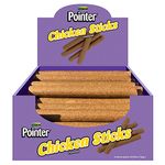 Pointer - Chicken Sticks - Chicken Flavoured Dog Treats - Perfect for Plaque Removal and Dental Hygiene - Feed as Reward or Long Lasting Treat - 50 Sticks.