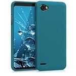 kwmobile Case Compatible with LG Q6 / Q6+ Case - Soft Slim Protective TPU Silicone Cover - Teal Matte