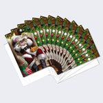 Tree-Free Greetings Christmas Cards and Envelopes, 4 x 6"", Cat Nap Santa (FS93513), 1-(Set of 12)