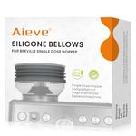 Aieve Single Dose Hopper for Sage, Coffee Bellow Silicone Bellow Compatible with Sage Barista Express/Smart Grinder for Cleaning Retention Coffee Grounds