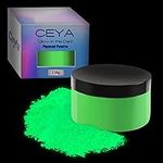 Ceya Fluorescent Aqua Glow Powder, 5.3oz/150g Glow in The Dark Pigment Powder, Luminous Powder Resin Color Pigment, Fluorescent Pigment Dye for Epoxy Resin Slime Paint Nail Art Party DIY Crafts