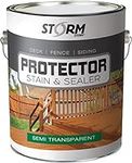 Storm System Protector - Black Walnut, 1 Gallon, Protects Outdoor Wood from Water & UV Rays, Siding, Fence & Deck Stain and Sealer, Outdoor Wood Stain and Sealer