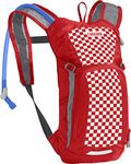 CamelBak Mini M.U.L.E. Kids Hydration Backpack, Racing Red Check, 50 oz