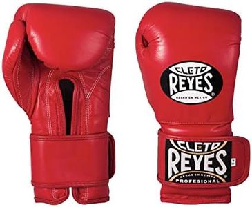 CLETO REYES Training Boxing Gloves with Hook and Loop Closure for Sparring and Heavy Punching Bags, Men and Women, MMA, Kickboxing, Muay Thai, 16oz, Classic Red