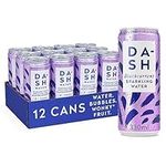 Dash Water Blackcurrant - 12 x Flavoured Sparkling Spring Water - NO Sugar, NO Sweetener, NO Calories - Infused with Wonky Fruit (12 x 330ml cans)