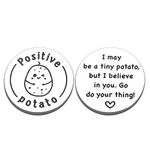 Funny Positive Potato Inspirational Gifts for Women Men Friend Kids Friendship Gifts for Women Friends Long Distance Relationship Gifts Double-Sided Pocket Hug Positive Affirmation Graduation Birthday