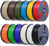 SUNLU 12kg Upgrade PETG Filament 1.75mm, 12 Packs Multicolor