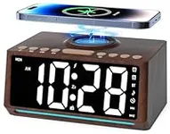Retro Wooden Digital Clock Large Di