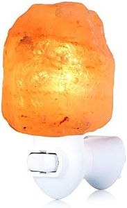 pursalt Himalayan Salt Lamp Night Light Plug in, Certificated 360 Degree Rotatable Wall Plug with Extra 2 Replacement Bulbs Bathroom Bedroom Night Light, Pink Crystal Rock Salt Hand Crafted