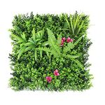 INFRANGE 6 pcs 20" x 20" Artificial Boxwood Panel Hedge Topiary Plant Grass Backdrop Wall Privacy Fence Screen for Indoor Outdoor Garden Backyard Wedding Decor