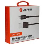 Griffin GP-004-BLK 1 Meter Micro-USB Sync/Charge Cable - Black