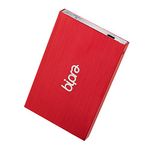 Bipra 250GB 2.5 inch USB 2.0 NTFS Portable External Hard Drive - Red