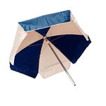 Kemp USA Multipurpose Umbrella - 7.5ft Outdoor Umbrella with 1 3/8” Diameter Aluminum Pole - with Push Button Tilting Device - Durable Weather-Resistant Nylon & Vinyl Laminate - Pool, Beach Shade &
