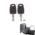 2 Pieces TSA002 007 Master Keys Multifunction TSA002 007 Key Travel Luggage Suitcase Customs TSA Lock Key Universal Security Combination Travel Luggage Suitcase TSA 007 Lock Key Security (Keys)